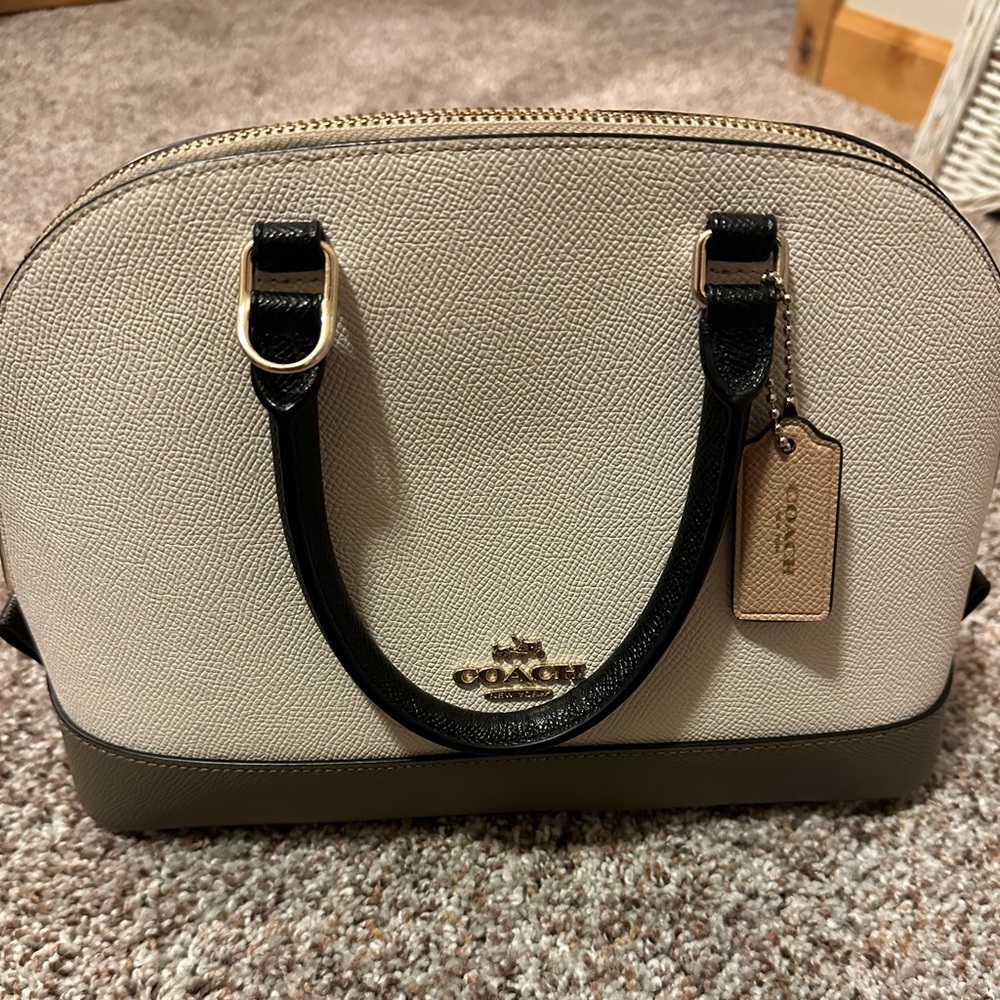 Coach Grey/Black two tone purse